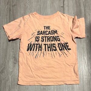 Place Orange Short Sleeve Tee Casual Cotton